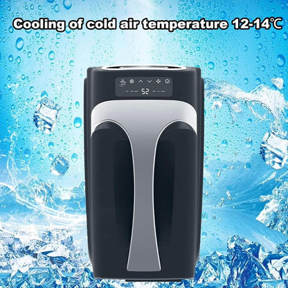 GENERIC Climatiseur Mobile Sans Unité Extérieure Rafraichisseur D'air Silencieux Climatisation Portable Avec Double Tuyau, LED, 3 Vitesses, Télécommande