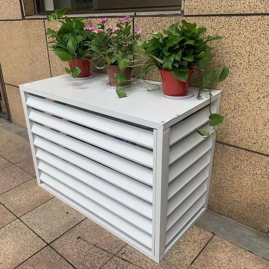 GENERIC Housse De Protection Pour Climatiseur Extérieur – Pare-vue Antivol Toutes Saisons – Housse Décorative Pour Climatisation Divisée Pour Unités Extérieures Et Protection élégante