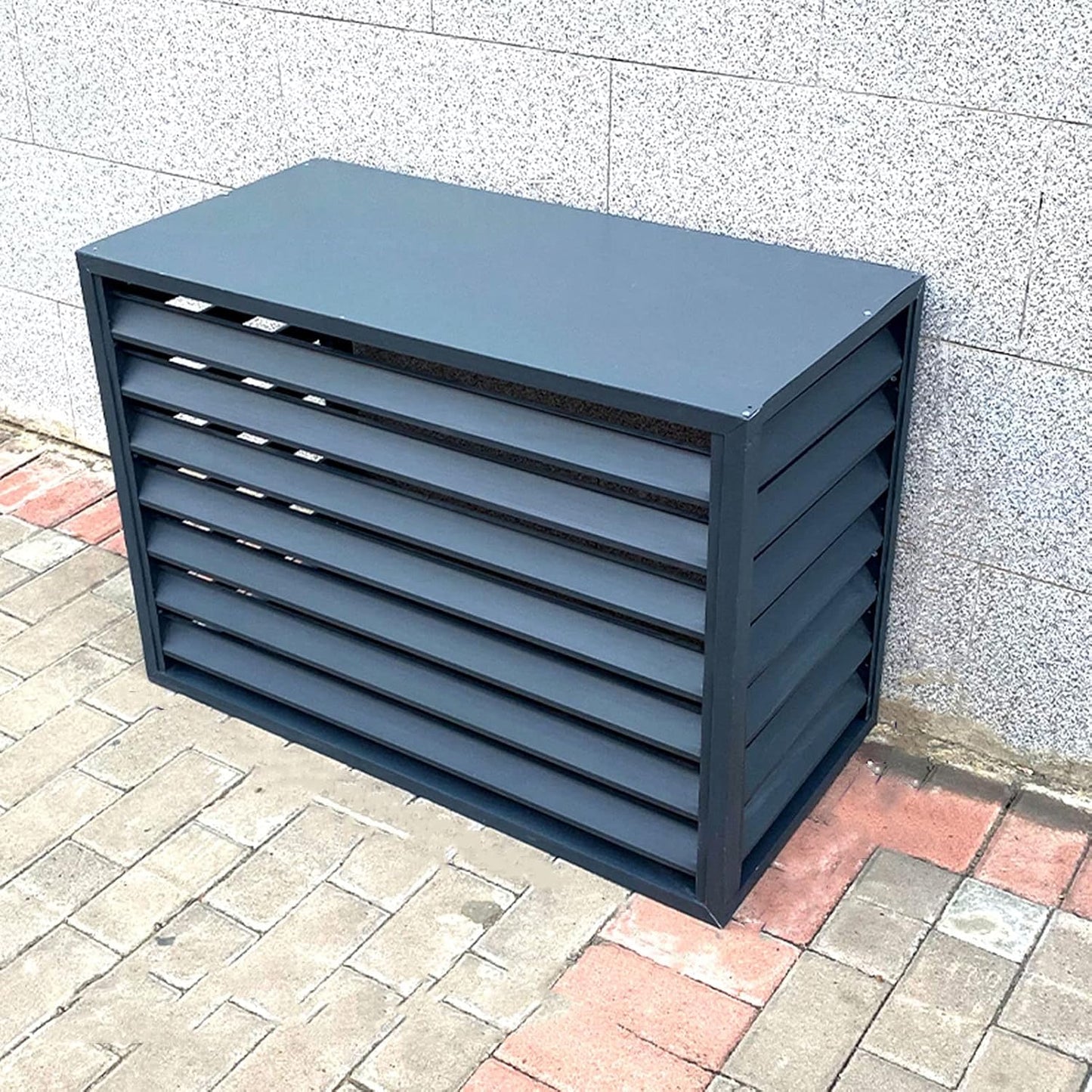  Housse De Climatiseur De Fenêtre Imperméable Et Résistante Avec Aluminium Pour L'extérieur Et La Poubelle, Protège L'unité De Condensation Des Débris