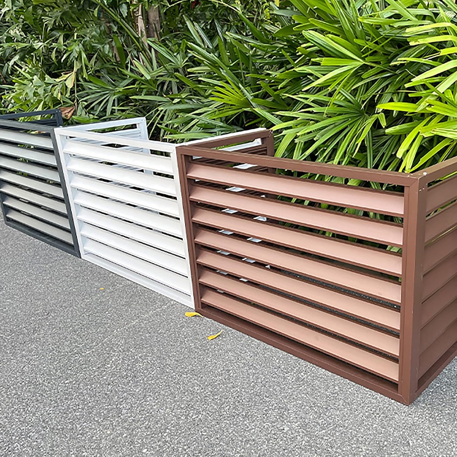  Housse De Protection Pour Climatiseur D'extérieur – Protection D'écran Décorative Pour Unités Extérieures – Housses De Climatisation élégantes Et Fonctionnelles