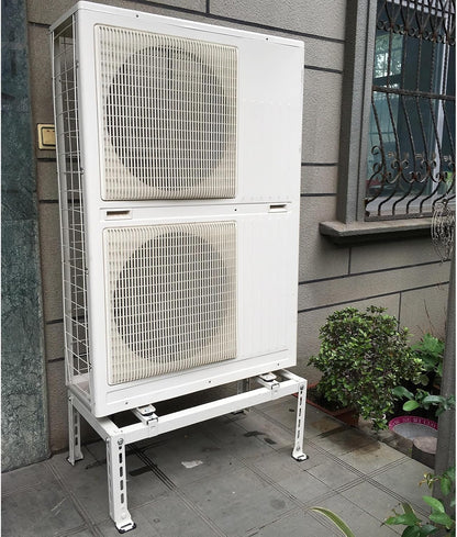  Support Universel AC – Support De Montage Pour Climatiseur Sans Perçage, Capacité De Charge De 204 Kg Avec Système De Nivellement Compatible Avec Les Pompes à Chaleur Et AC Sans Conduit.