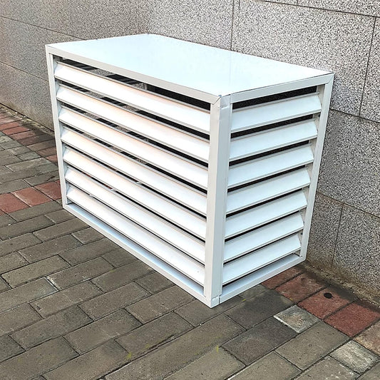 GENERIC Housse De Climatiseur En Aluminium Résistant Aux Intempéries - Protection De L'unité Centrale De Climatisation Extérieure - Clôture D'intimité - Couvercle De Condensateur Pour Une Utilisation En