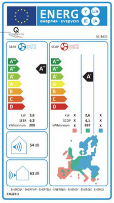  Unité Intérieure 4435 Q EXCELLENCE Blanc, WIFI, 3 Vitesses
