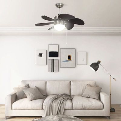  Ventilateur VIDAXL Ventilateur De Plafond Avec Lampe 76 Cm