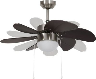  Ventilateur VIDAXL Ventilateur De Plafond Avec Lampe 76 Cm